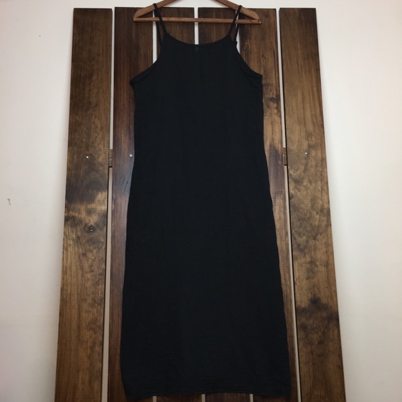 zara black cotton dress